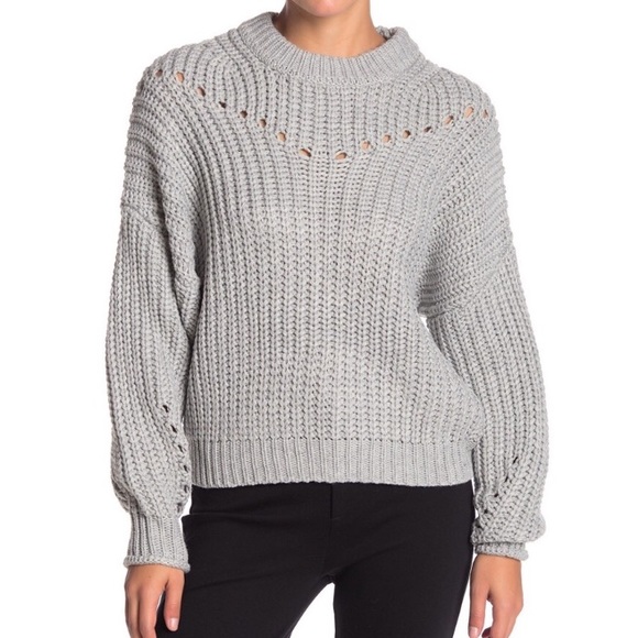 Elodie Chunky Knit Oversized Pullover Sweater - Picture 1 of 6